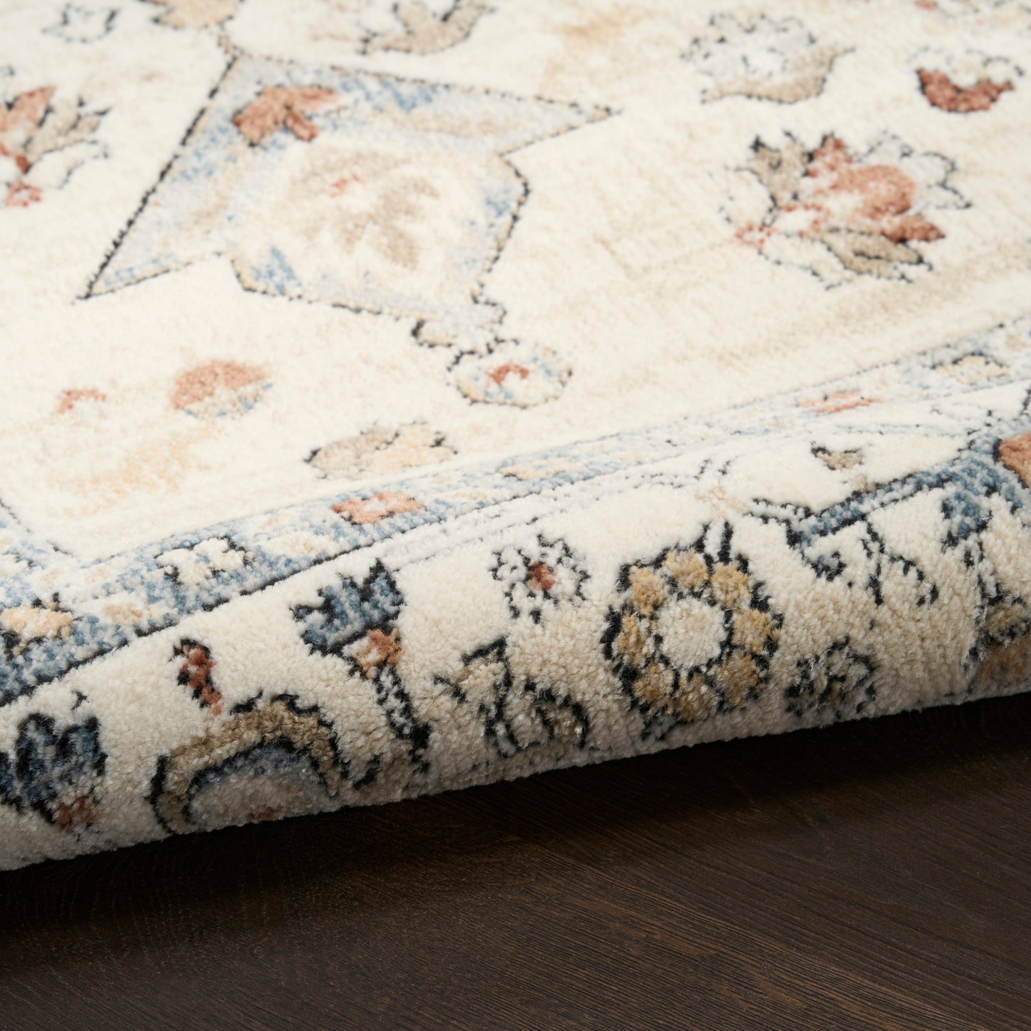 Nourison Pardis 5'3" x 7' Blue Taupe Vintage Indoor Rug