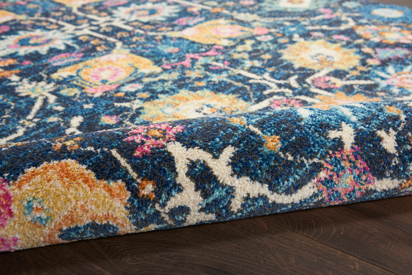 Nourison Passion 6'7" x 9'6" Navy Bohemian Indoor Rug