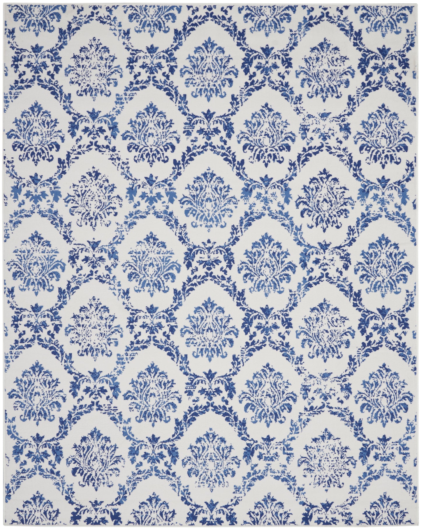 Nourison Whimsicle 7' x 10' Ivory Navy Farmhouse Indoor Rug