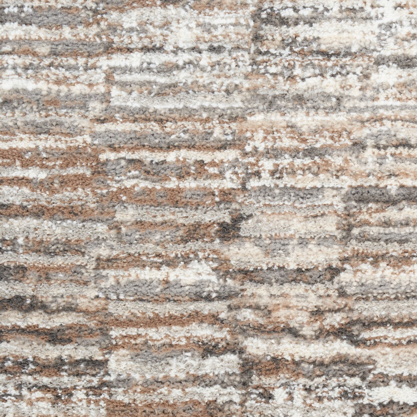 Nourison Sustainable Trends 2'2" x 7'6" Ivory Mocha Modern Indoor Rug
