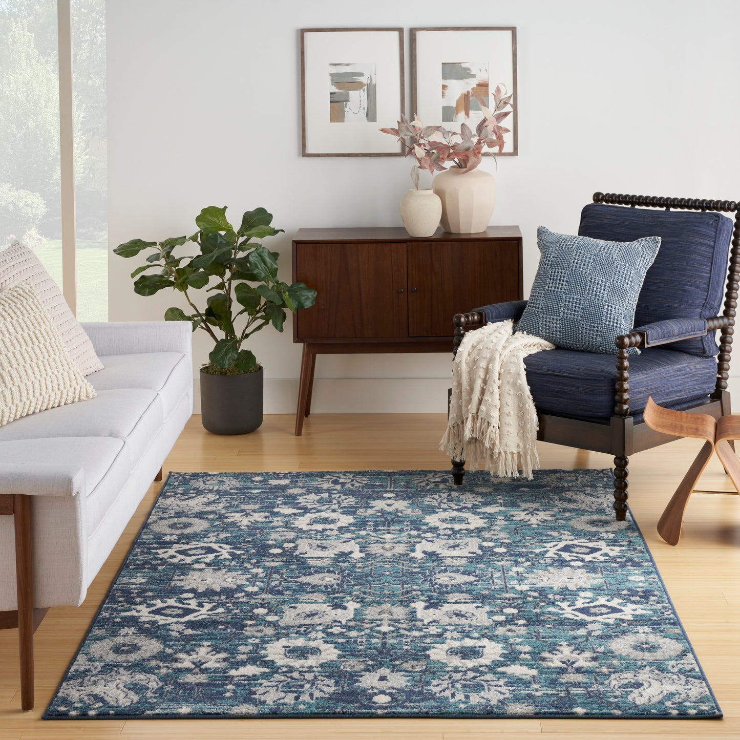 Nourison Passion 5'3" x 7'3" Surf Bohemian Indoor Rug