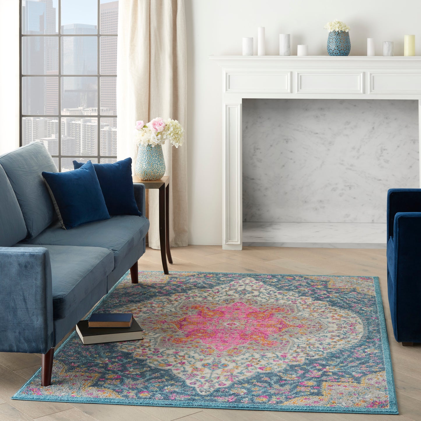 Nourison Passion 5'3" x 7'3" Multicolor Farmhouse Indoor Rug