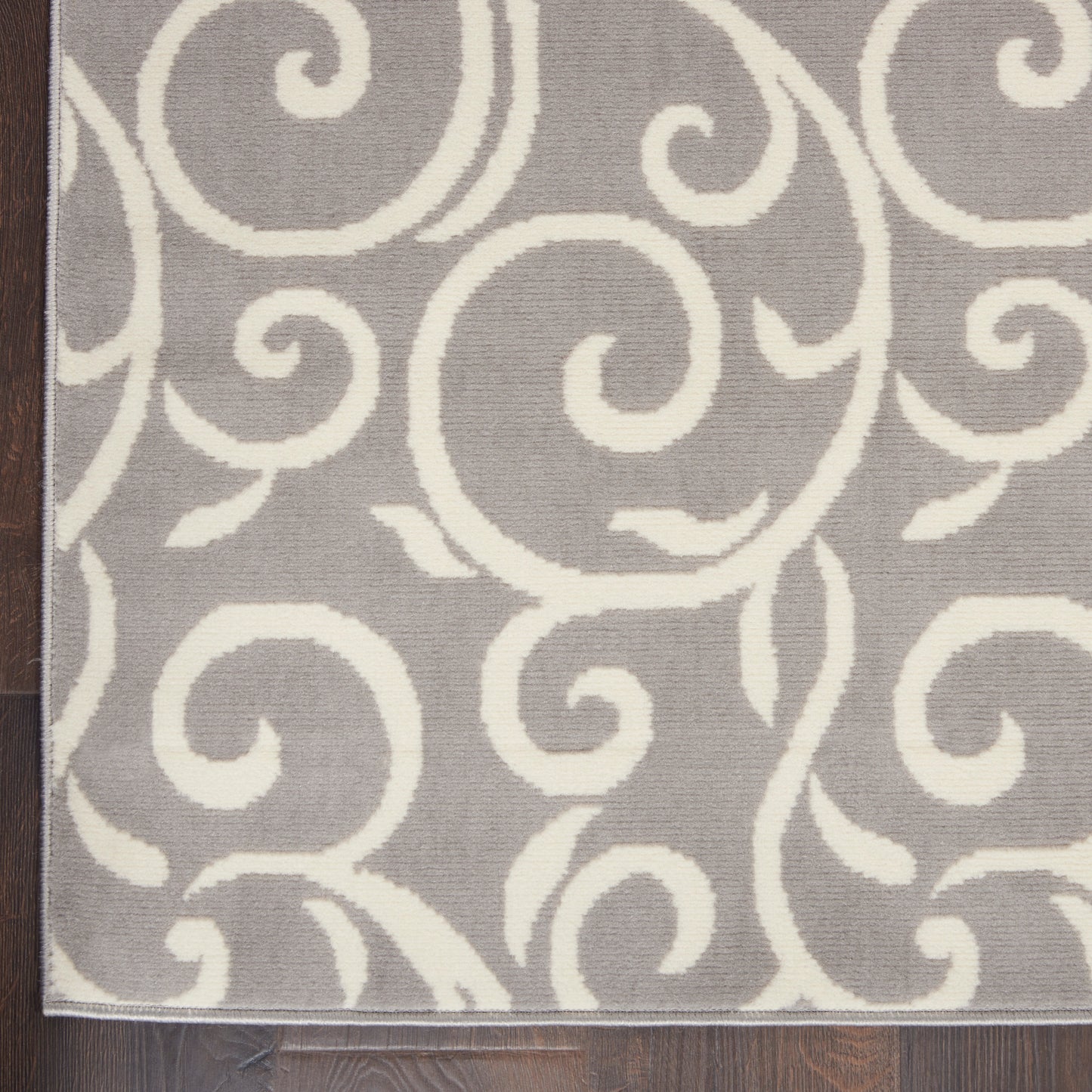 Nourison Grafix 2' x 4' Grey Contemporary Indoor Rug
