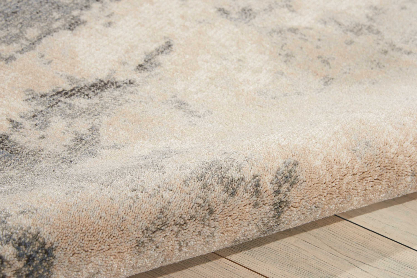 Nourison Maxell 5'3" x 7'3" Ivory/Grey Modern Indoor Rug