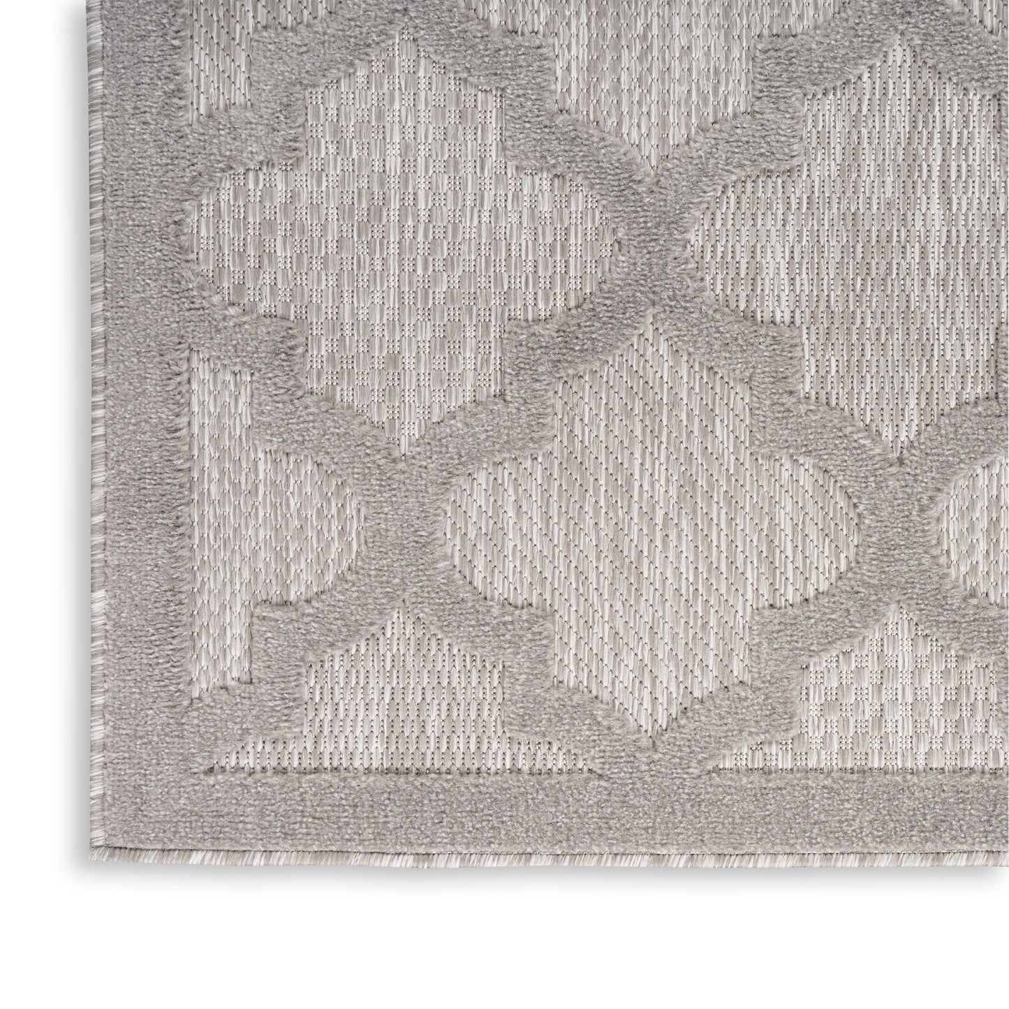 Nourison Easy Care 5' x 7' Silver Grey Modern Rug