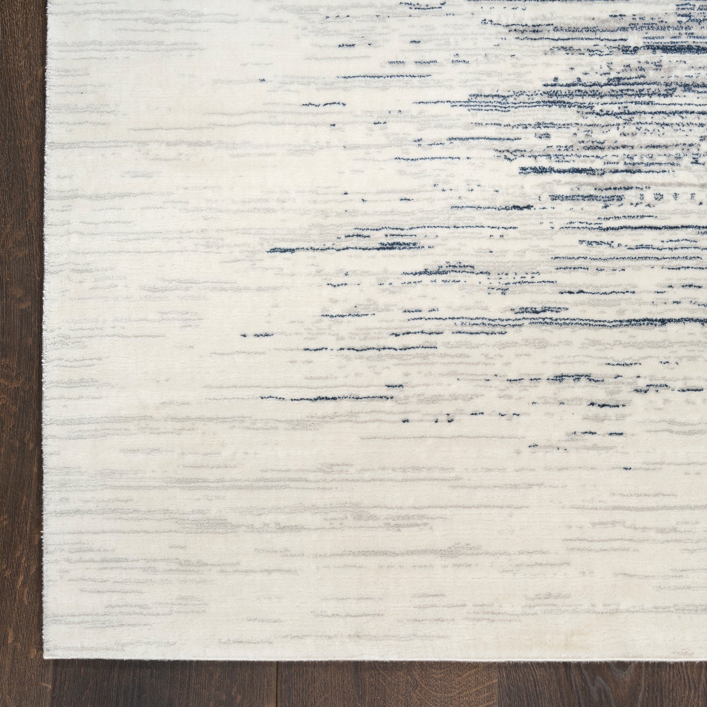 DKNY Grand Street 2'2" x 10' Ivory Blue Modern Indoor Rug
