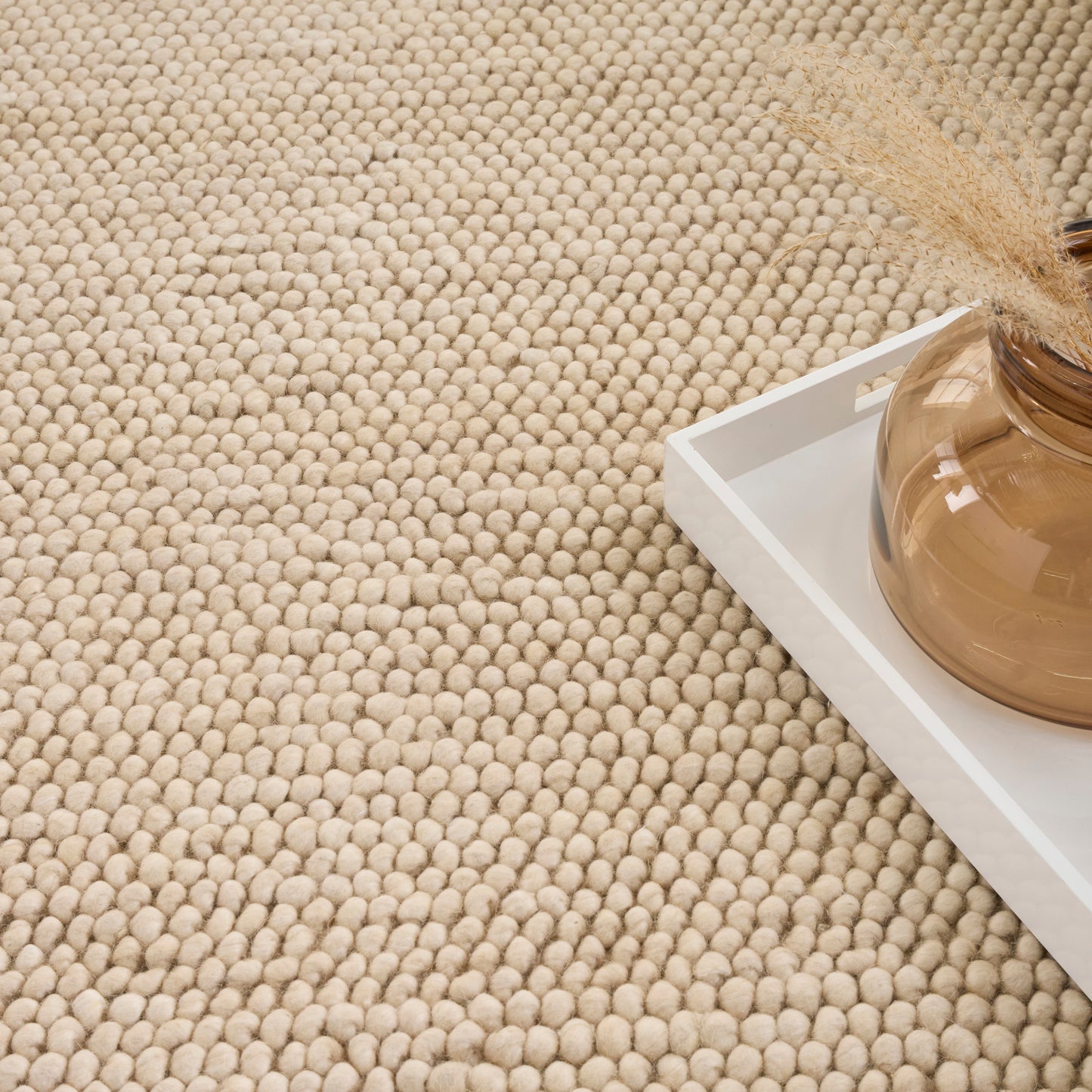 DKNY Pure Knots 4' x 6' Beige Modern Indoor Rug