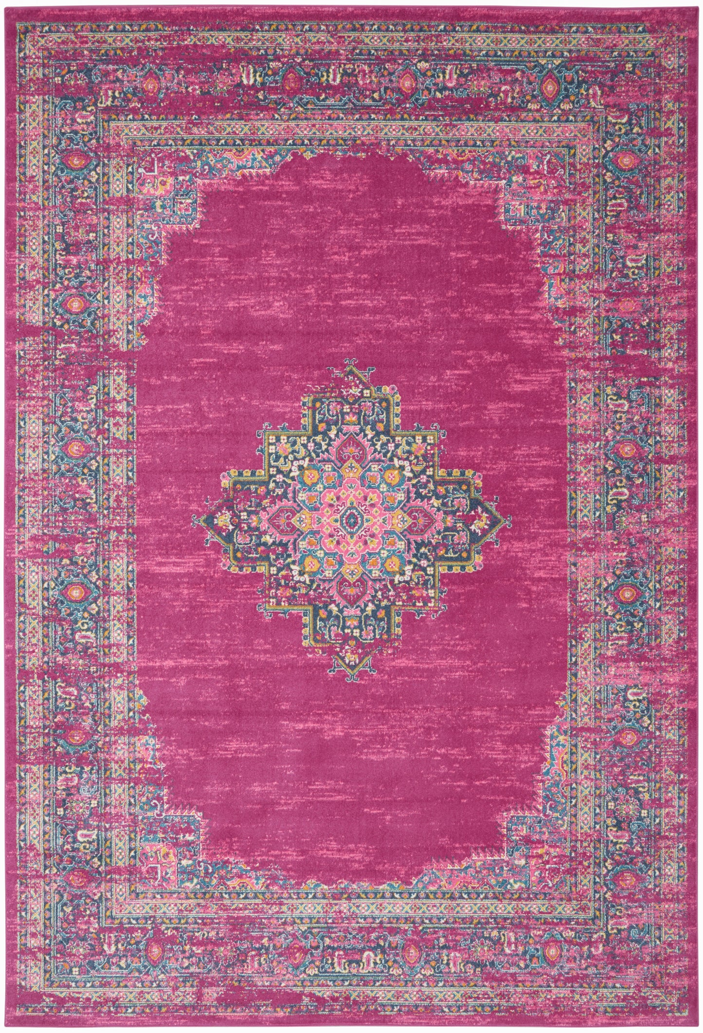 Nourison Passion 12' x 18' Fuchsia Bohemian Indoor Rug