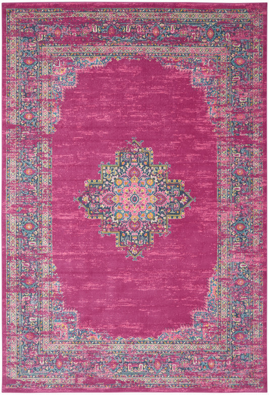 Nourison Passion 12' x 18' Fuchsia Bohemian Indoor Rug