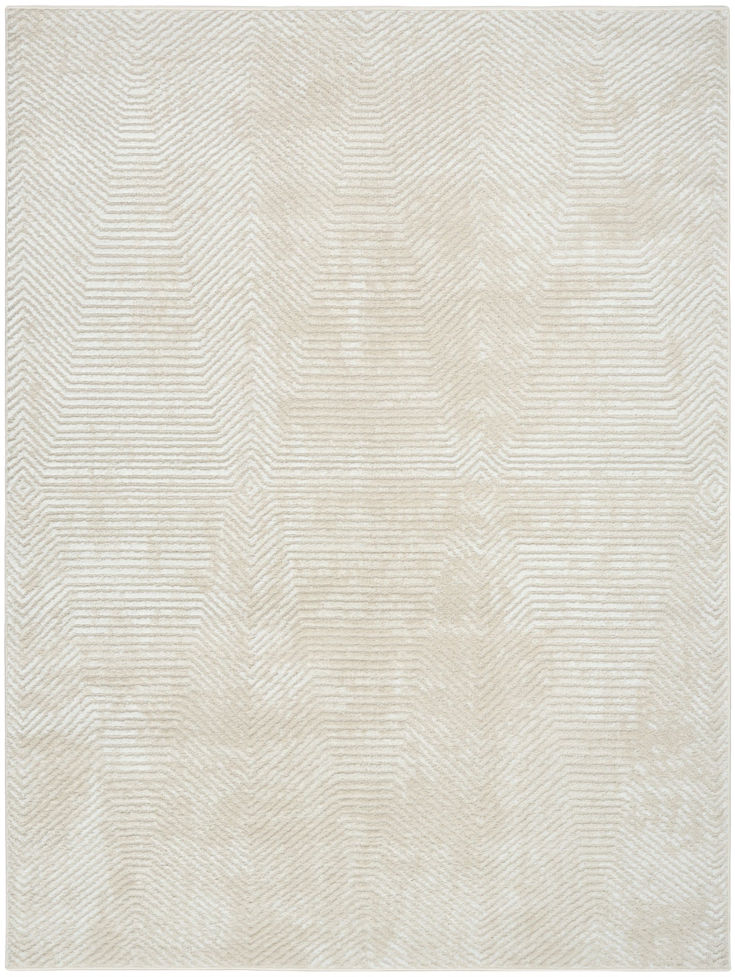 Nourison Dekor 4' x 6' Ivory Beige Modern Indoor Rug