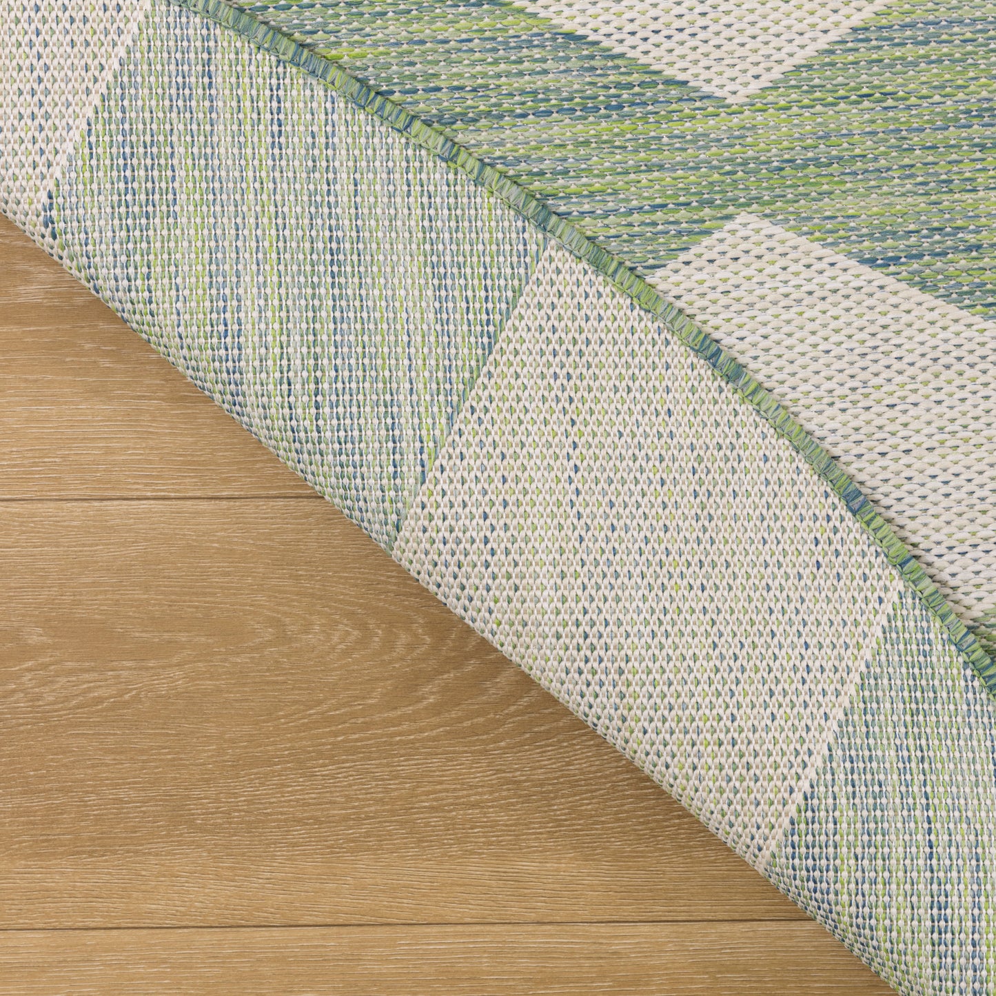 Nourison Positano 6' x Round Blue Green Modern Rug