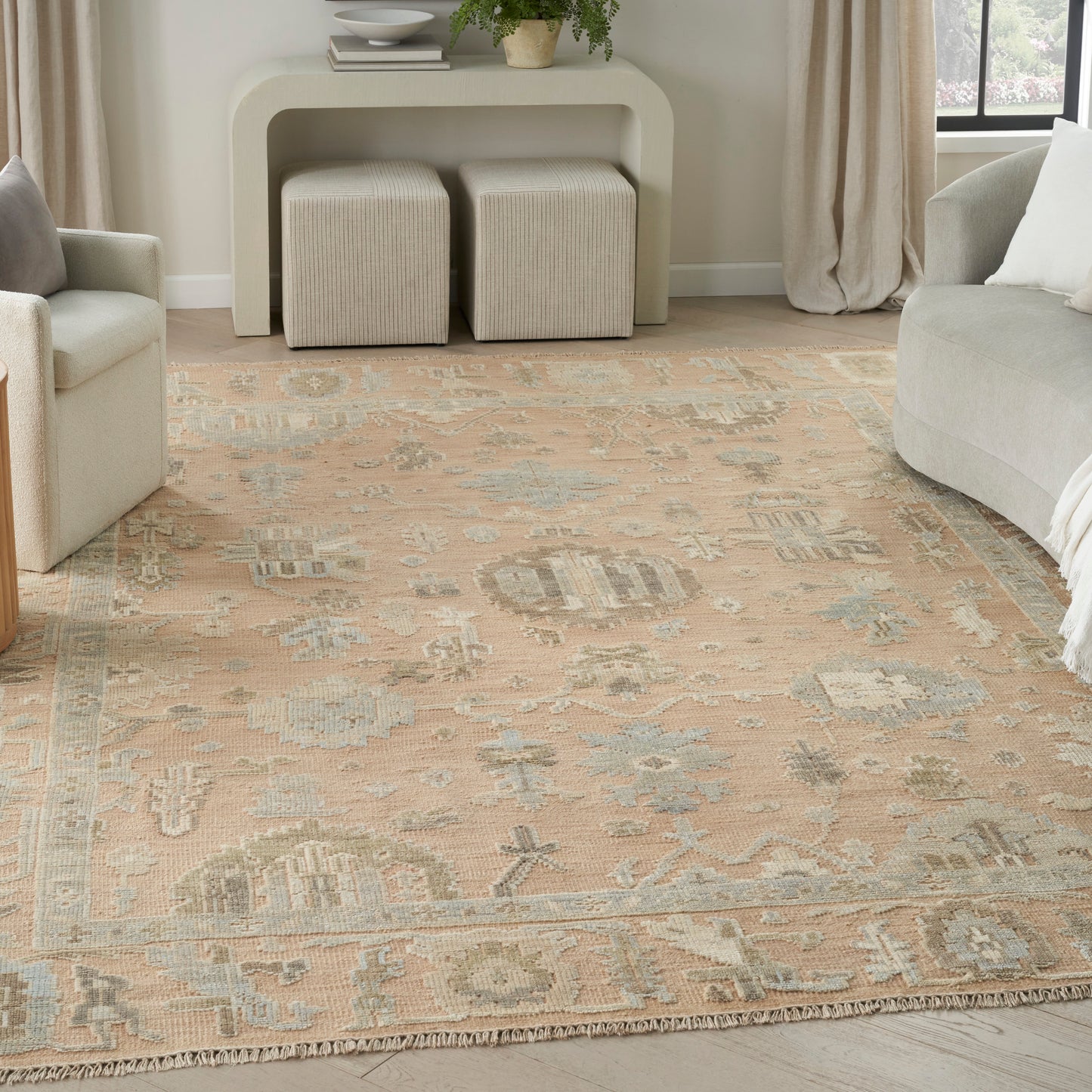 Nourison Whispers 10' x 14' Dusty Mauve Vintage Indoor Rug