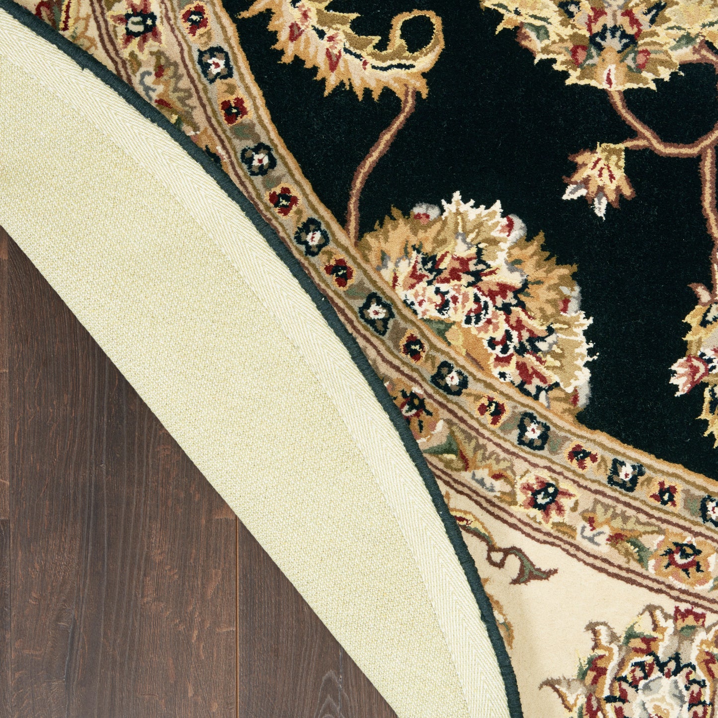 Nourison Nourison 2000 8' x Round Black Traditional Indoor Rug