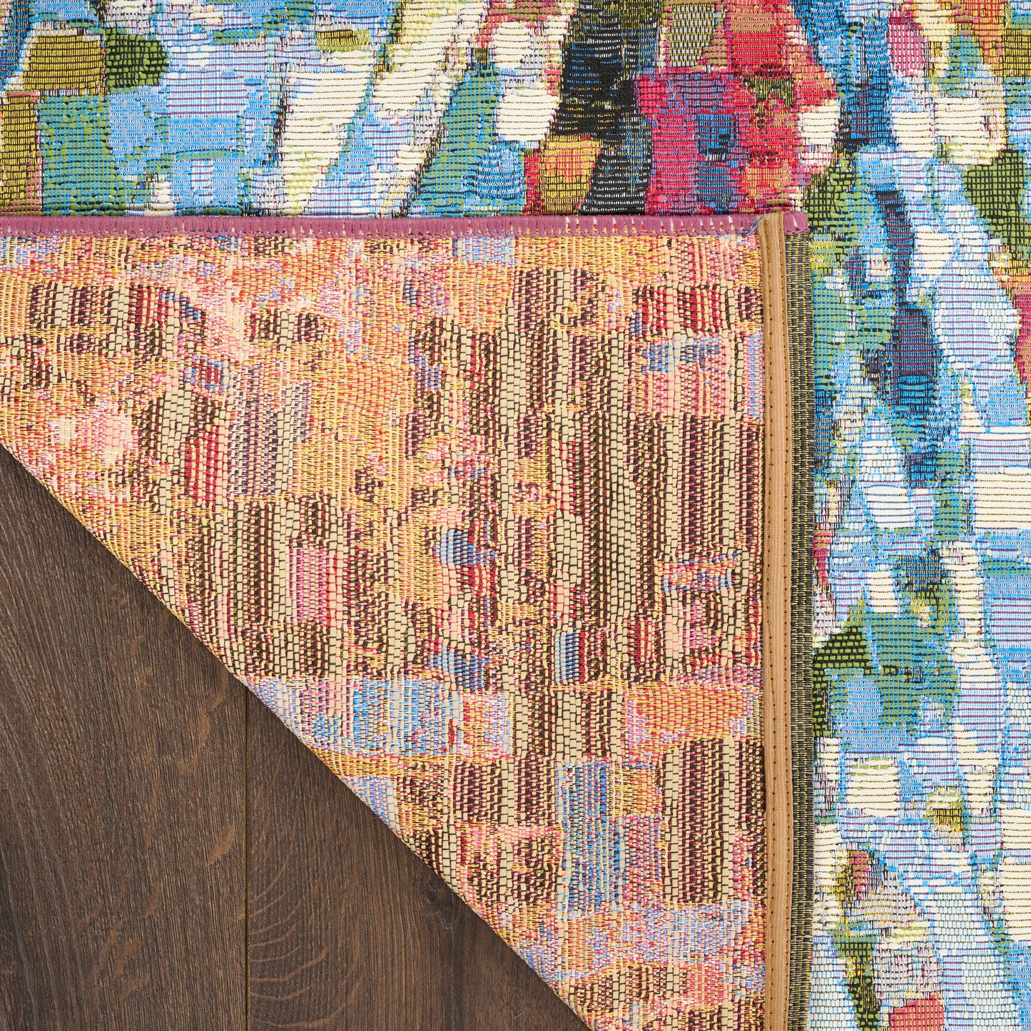 Nourison Color Splash 7'10" x 9'10" Multicolor Coastal, Nautical & Beach Rug