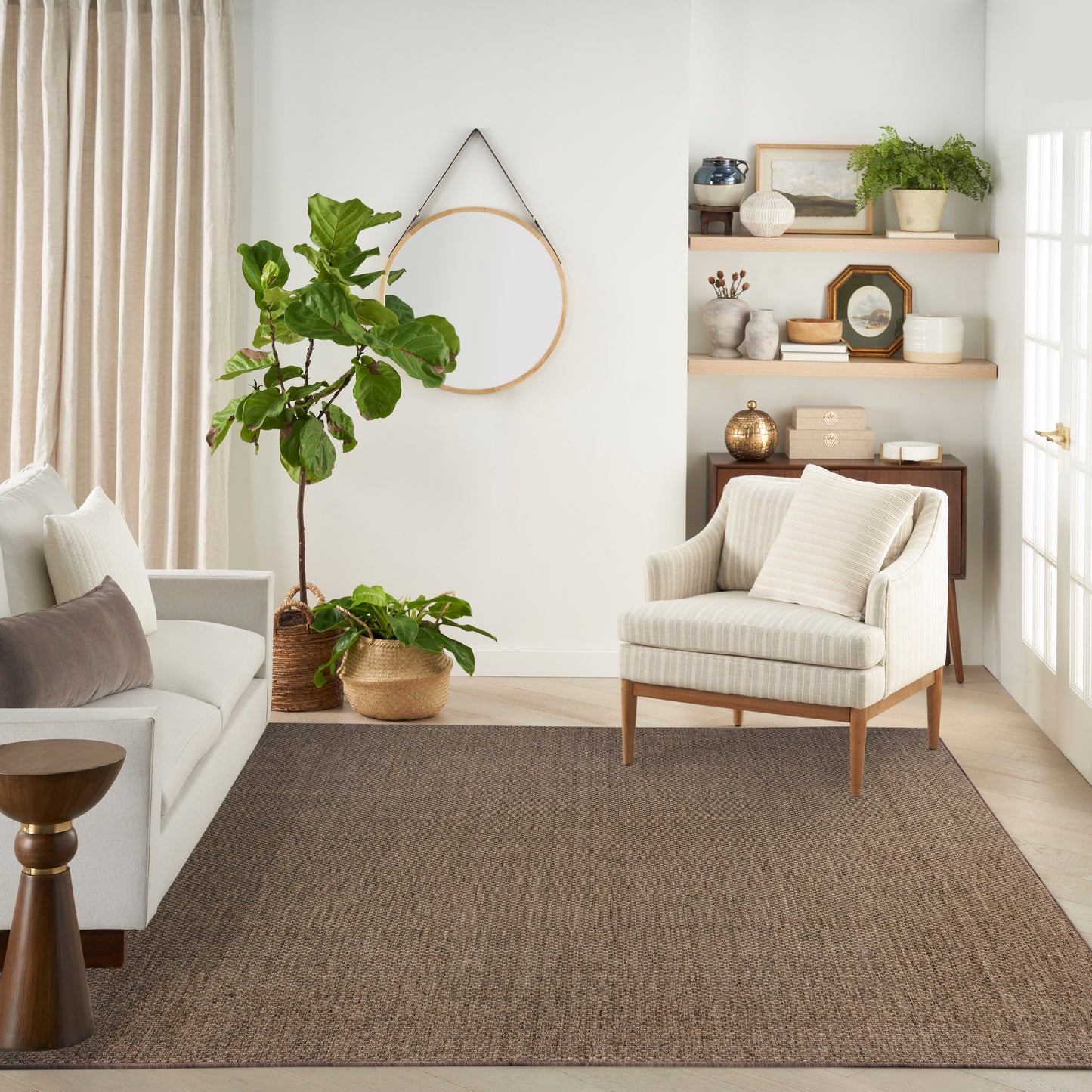 Nourison Tulum 10' x 14' Brown Outdoor Rug