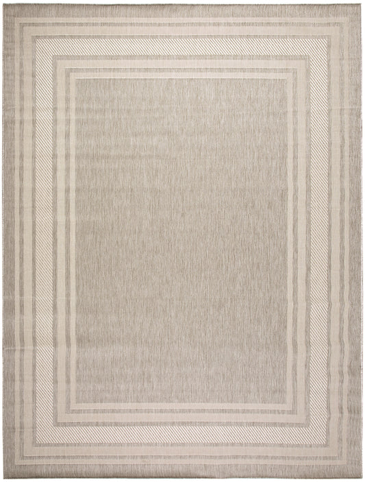 Nourison Horizon Indoor/Outdoor 9' x 12' Grey Modern Rug