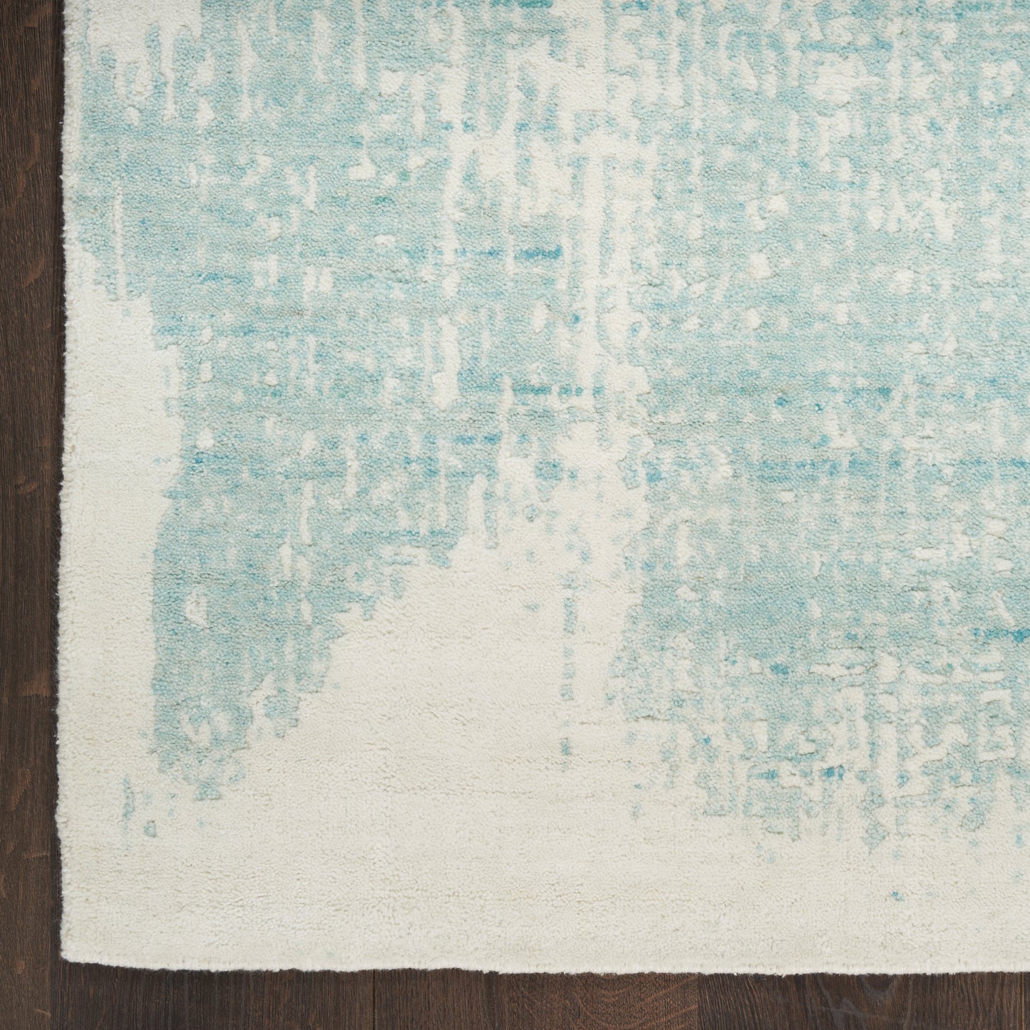 Nourison Harmony 9'9" x 13'9" Ivory Aqua Modern Indoor Rug