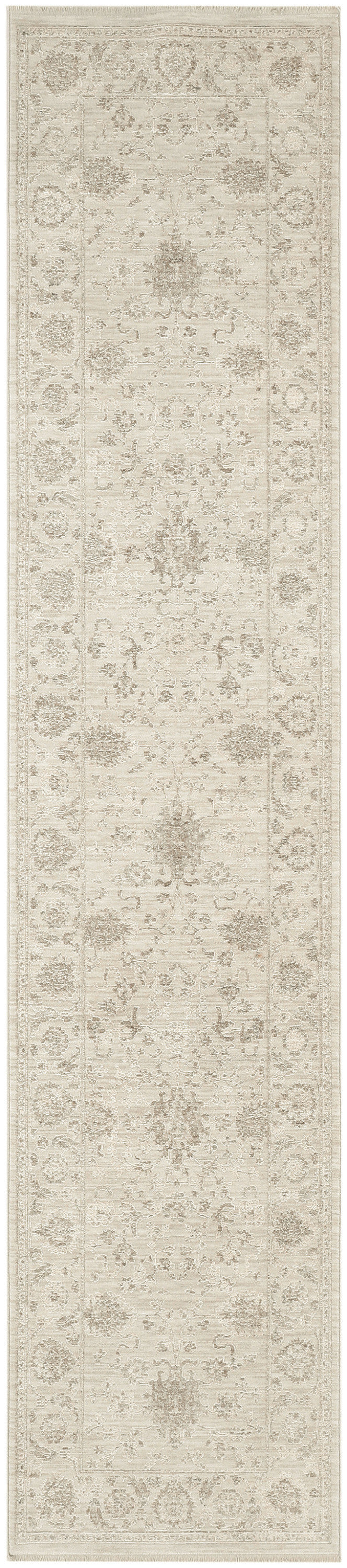 Nourison Shadows 2'2" x 10' Ivory Vintage Indoor Rug