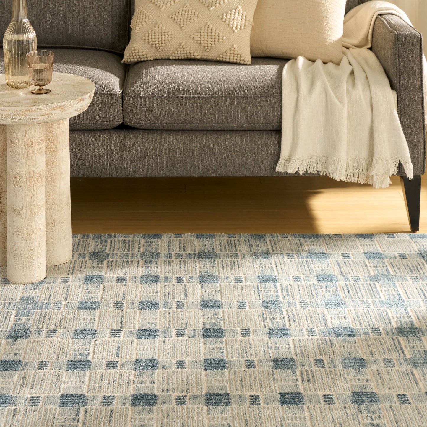 Nourison Nordic 8' x 10' Blue Modern Indoor Rug