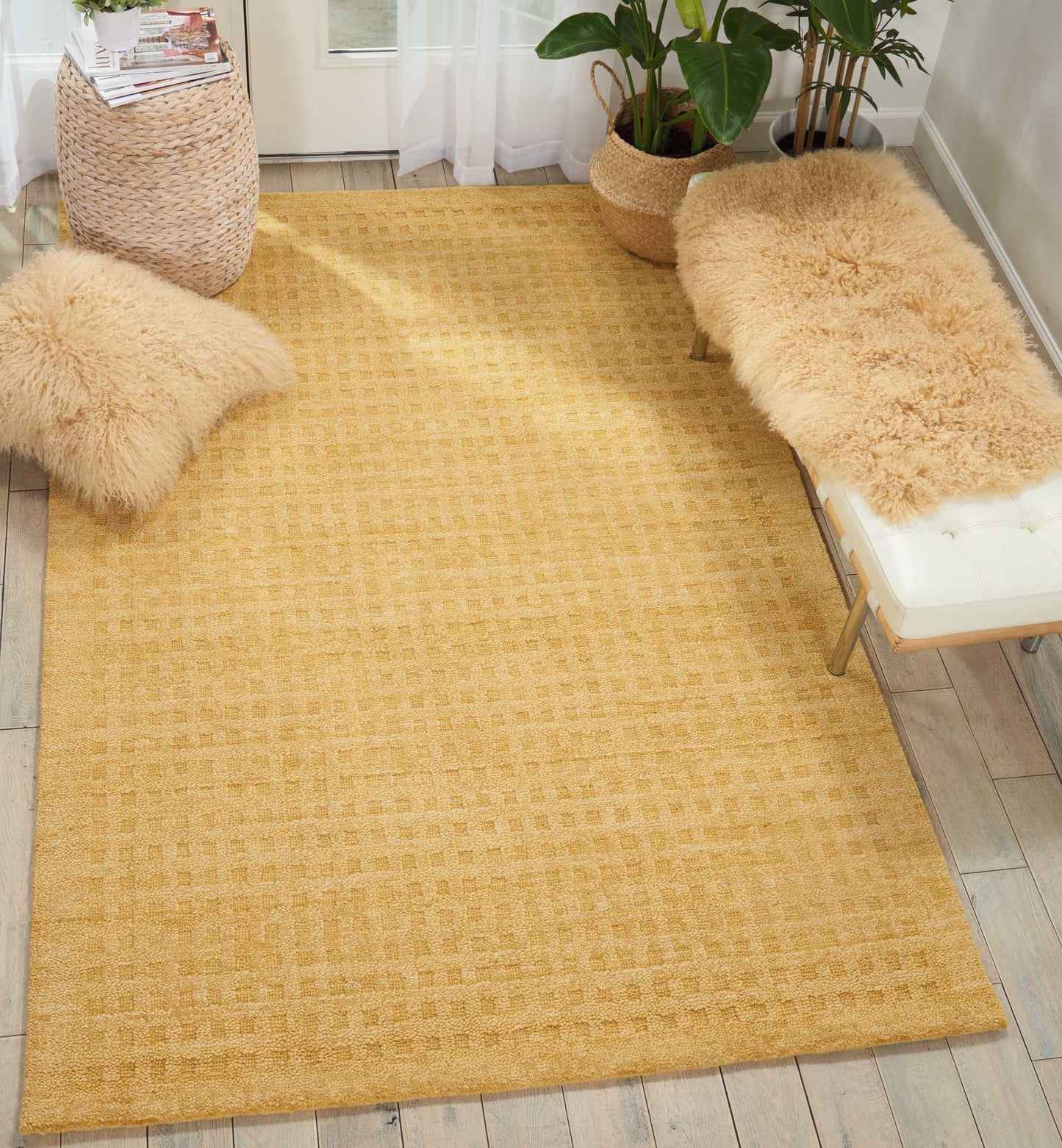 Nourison Marana 8' x 10'6" Gold Contemporary Indoor Rug