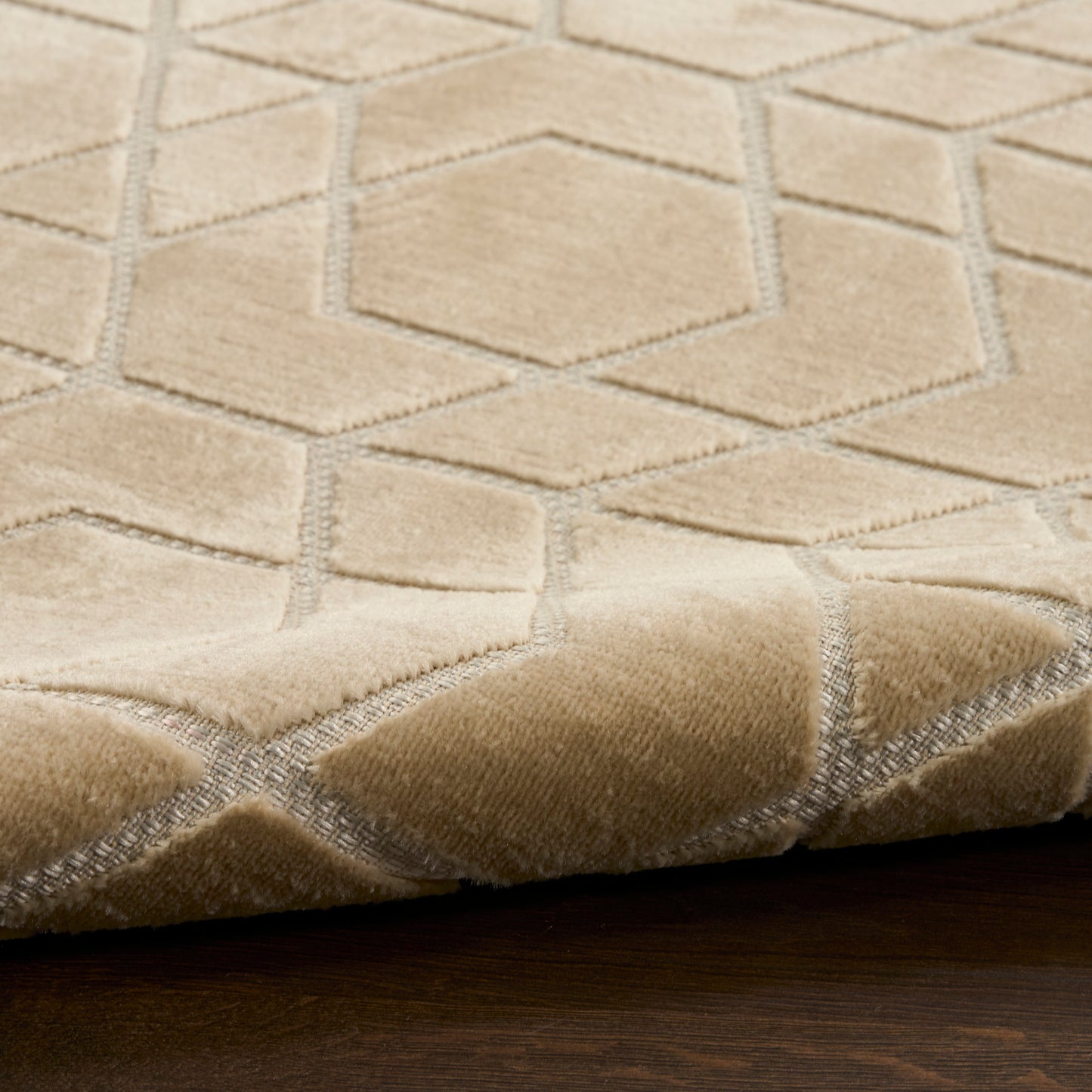 Nourison Washable Charm 8' x 10' Beige Ivory Modern Indoor Rug