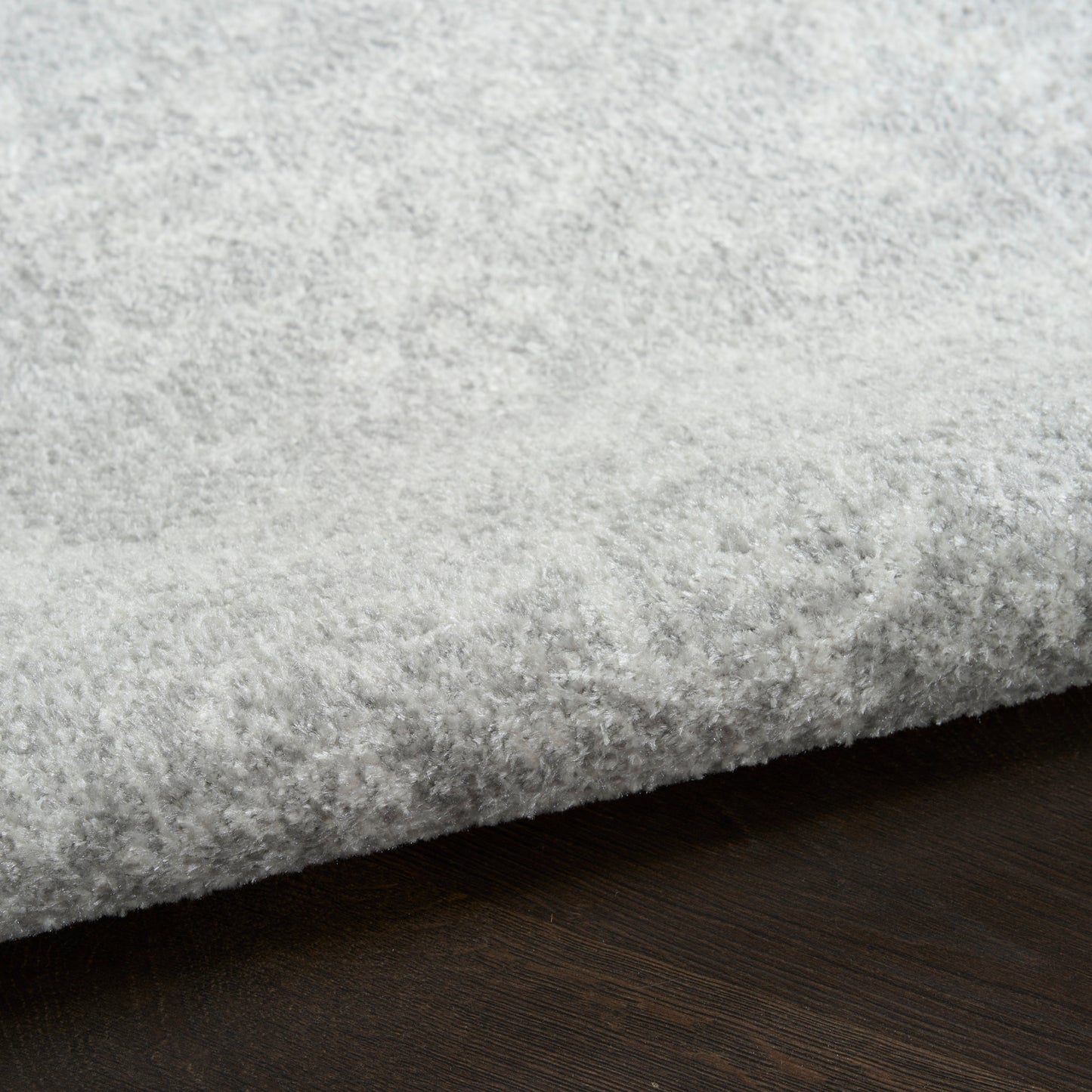 Nourison Astra Machine Washable 5'3" x Round Light Grey Vintage Indoor Rug