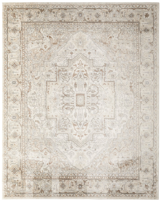 Nourison Quarry 7'10" x 9'10" Beige Vintage Indoor Rug