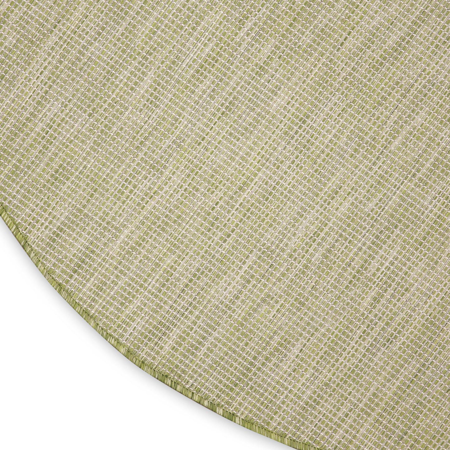 Nourison Positano 6' x Round Green Modern Rug