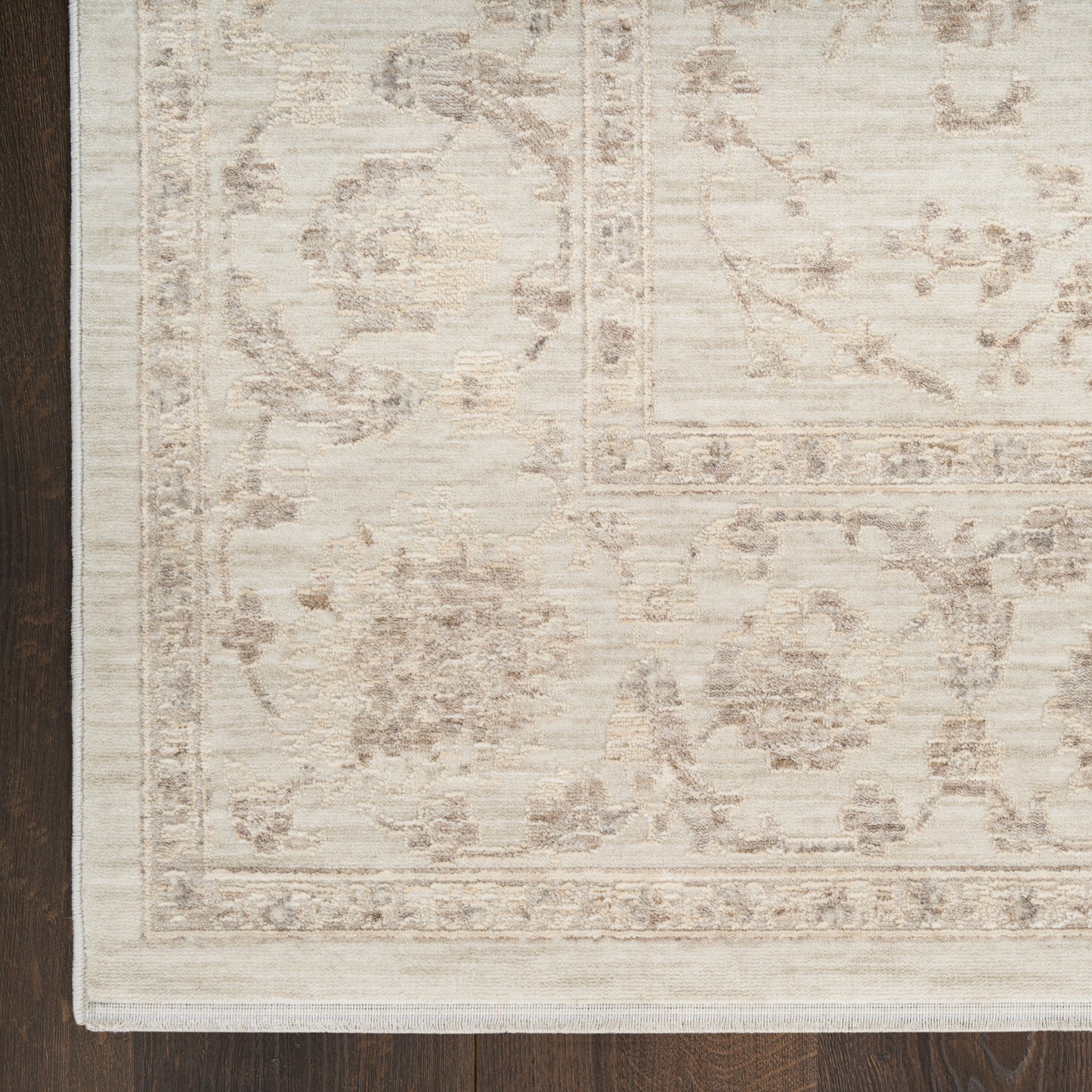 Nourison Shadows 2'2" x 12' Ivory Vintage Indoor Rug