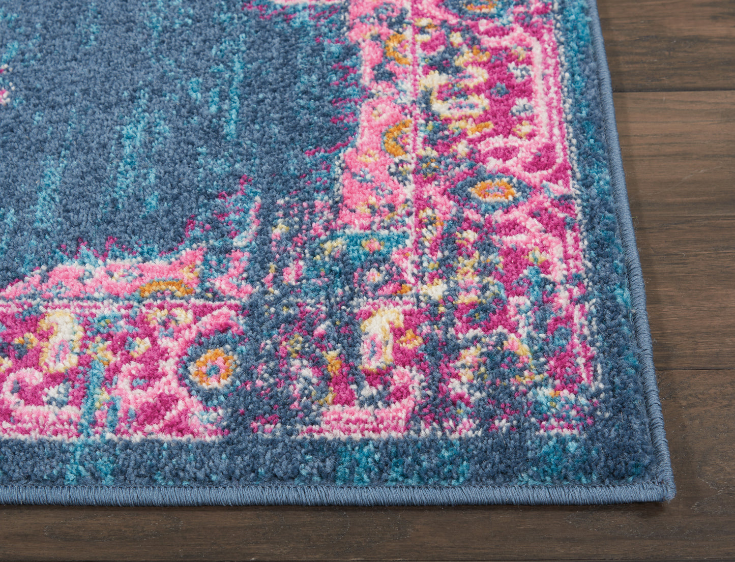 Nourison Passion 2'2" x 10' Blue Bohemian Indoor Rug