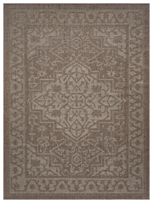 Nourison Tulum 9' x 12' Brown Outdoor Rug
