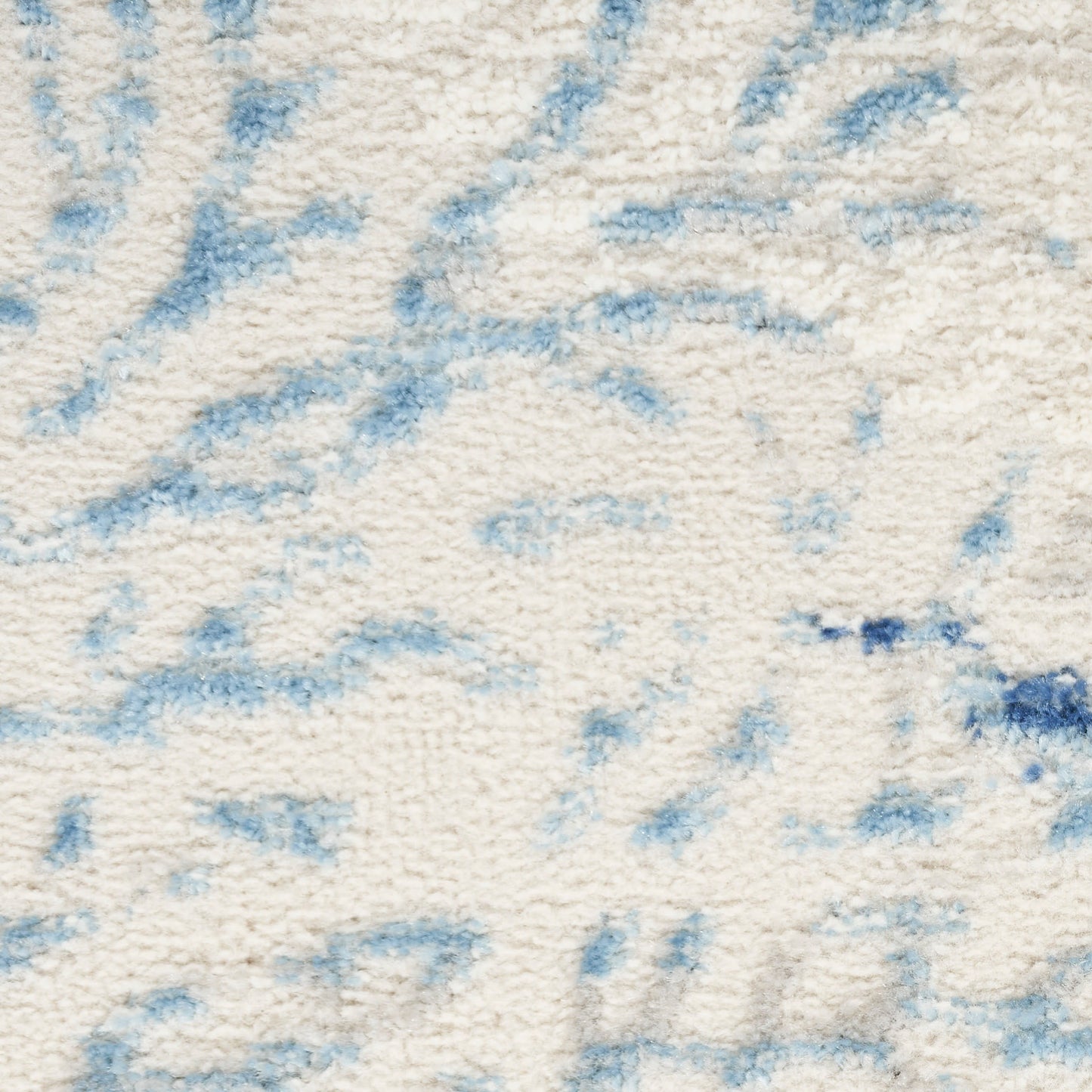 Nourison Seaside 2' x 6' Ivory Grey Blue Coastal, Nautical & Beach Indoor Rug