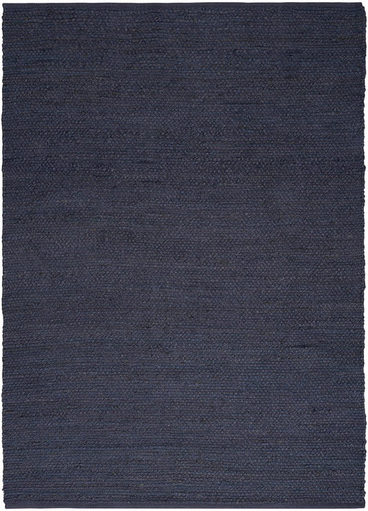 Nourison Natural Jute 6' x 9' Navy Farmhouse Indoor Rug