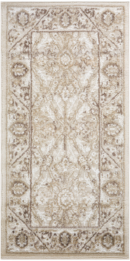 Nourison Dekor 2' x 4' Ivory Brown Vintage Indoor Rug