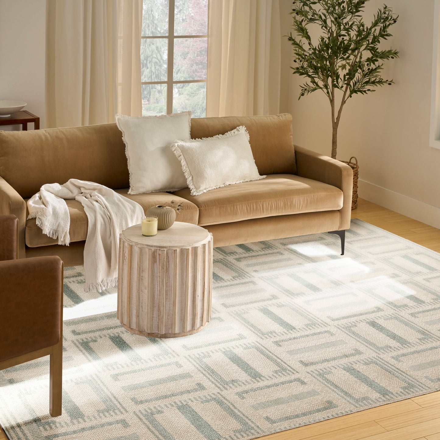 Nourison Nordic 8' x 10' Ivory Blue Modern Indoor Rug