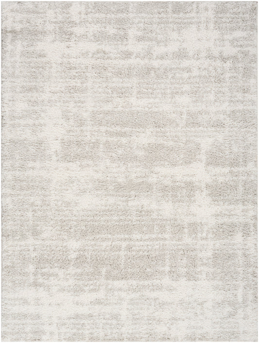 Nourison Modern Shag 7'10" x 9'10" Ivory Grey Modern Indoor Rug