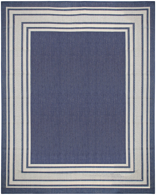Nourison Horizon Indoor/Outdoor 8' x 10' Navy Modern Rug
