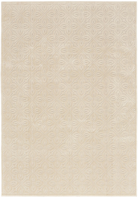 Nourison Washable Charm 5' x 7' Ivory Contemporary Indoor Rug
