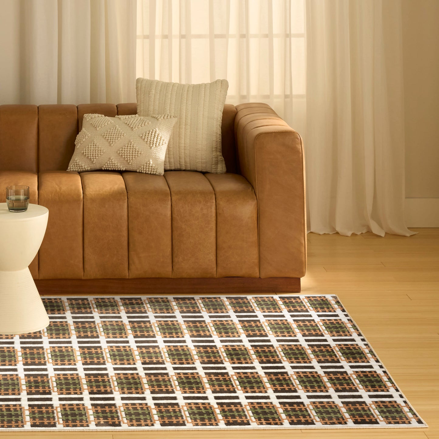 Nourison Nordic 5' x 7' Charcoal Multicolor Modern Indoor Rug