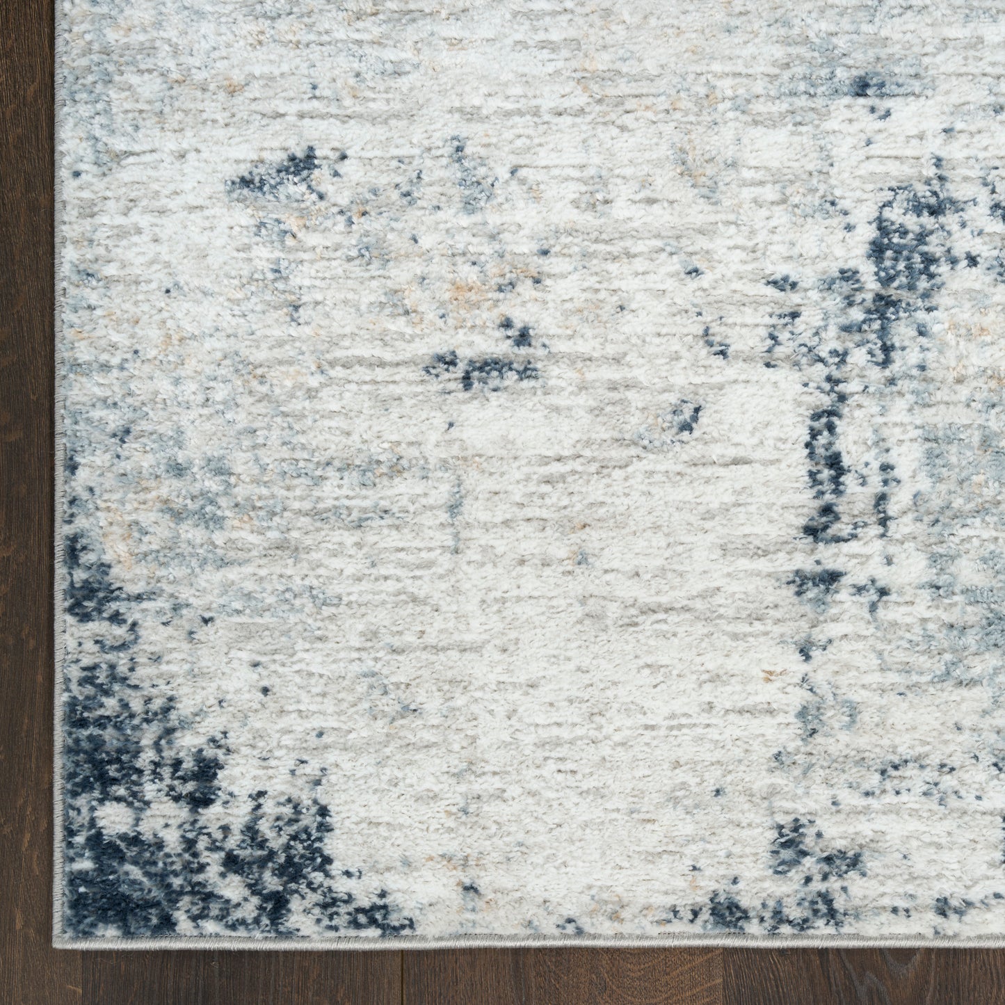 Nourison Dekor 5'3" x 7' Grey Navy Modern Indoor Rug