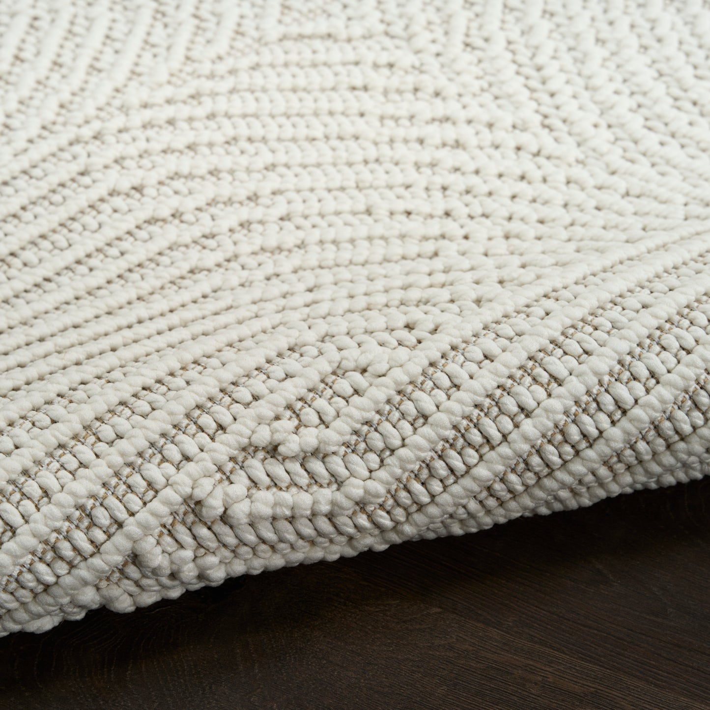 Nourison Natural Texture 7'10" x 9'10" Ivory Modern Indoor Rug
