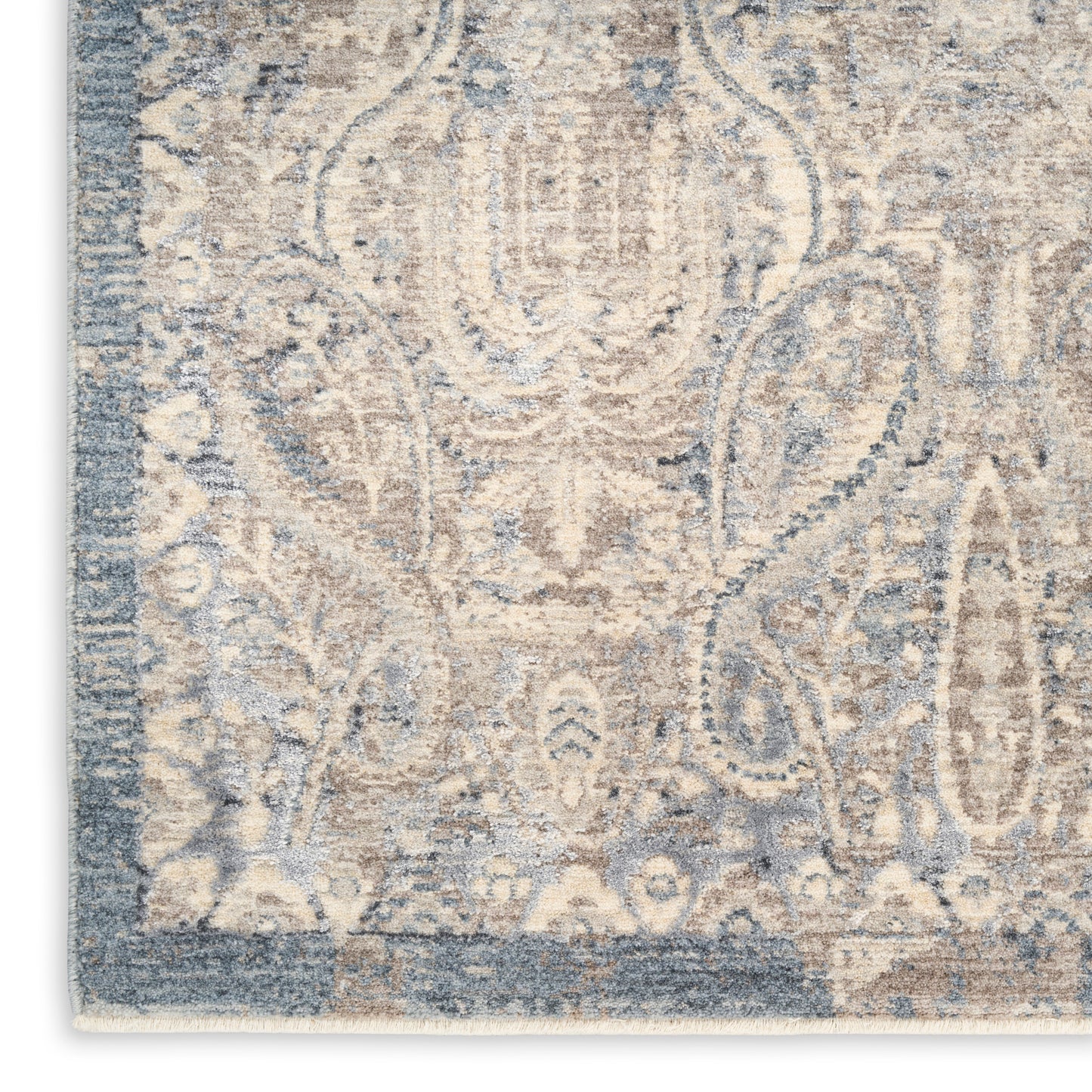 Nourison Sultana 9' x 12' Grey Blue Vintage Indoor Rug