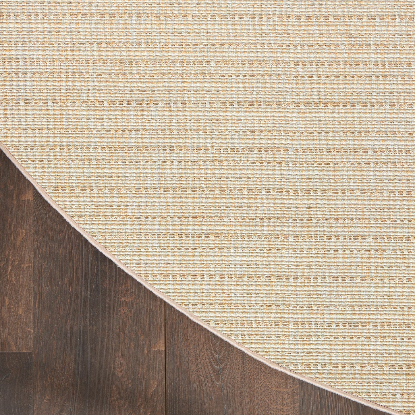 Nourison Tulum 8' x Round Cream Outdoor Rug