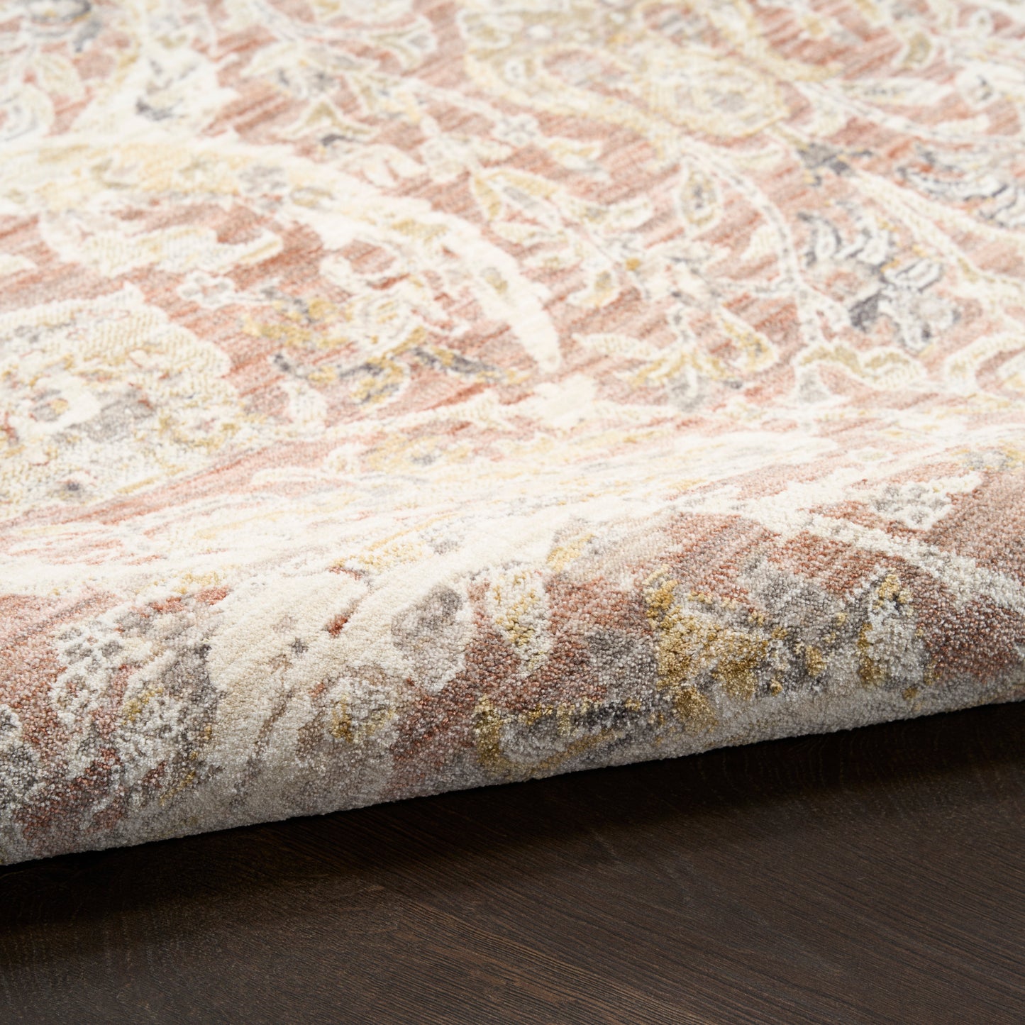 Nourison Antique Fusion 9' x 11'10" Brick Vintage Indoor Rug