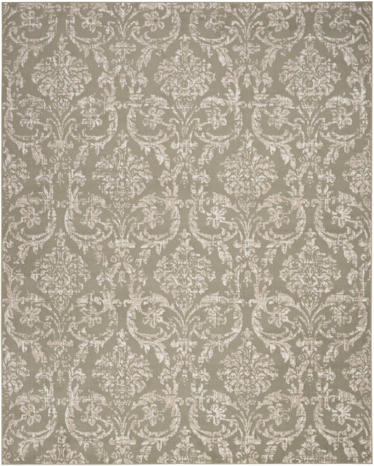 Nourison Jubilant 4' x 6' Olive Vintage Indoor Rug