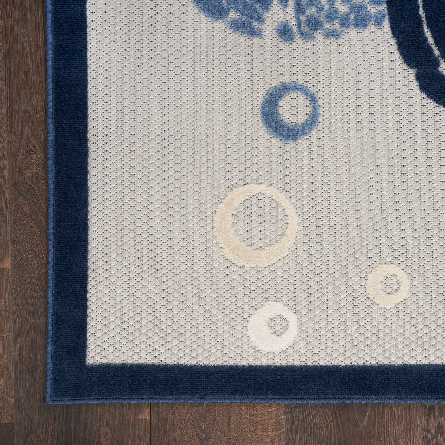 Nourison Aloha 6' x 9' Navy Blue Coastal, Nautical & Beach Rug