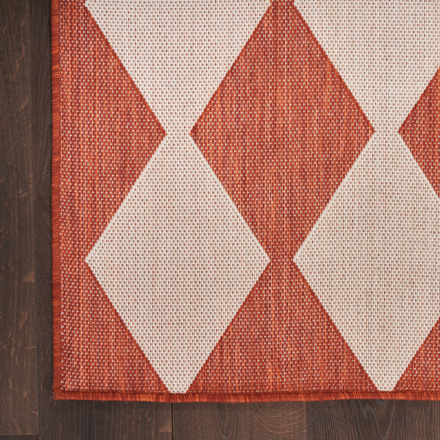 Nourison Positano 2'2" x 8' Terracotta Modern Rug