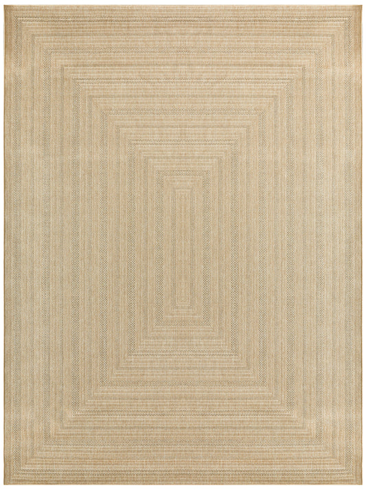 Nourison Tulum 9' x 12' Taupe Grey Outdoor Rug