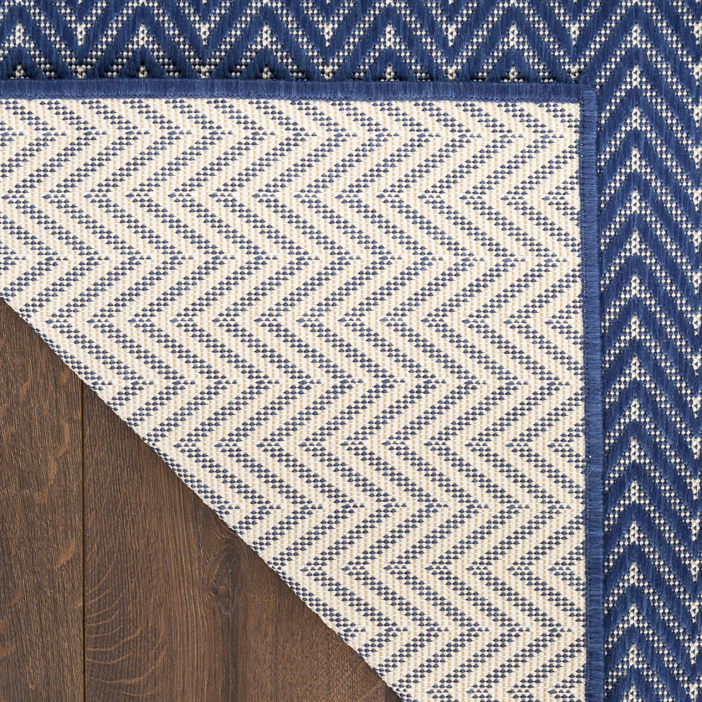 Nourison Horizon Indoor/Outdoor 8' x 10' Navy Modern Rug