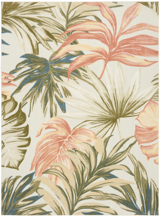 Nourison Aloha 9' x 12' Ivory Green Modern Rug